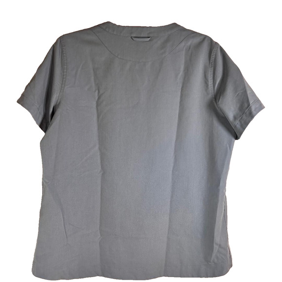 Figs Reversible Scrub Top Grey Women's Size XL Snap closure at Neck Healthcare - Picture 2 of 12